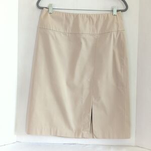 Banana Republic Khaki A-Line Stretch Skirt Size 6